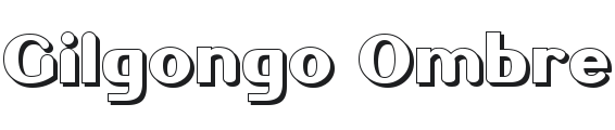 Gilgongo Ombre Font Preview