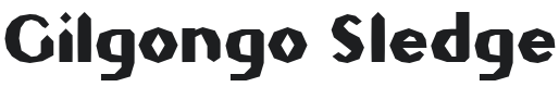 Gilgongo Sledge Font Preview