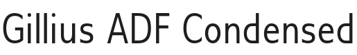 GilliusADF-Cond Font Preview