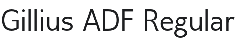 Gillius ADF Font Preview