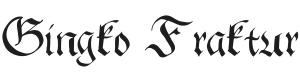 Gingko Fraktur Font Preview
