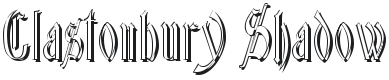 Glastonbury Shadow Font Preview