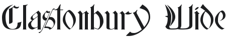Glastonbury Wide Font Preview