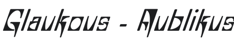 Glaukous - Aublikus Font Preview
