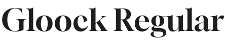 Gloock Font Preview