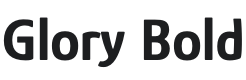 Glory Bold Font Preview