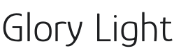 Glory Light Font Preview