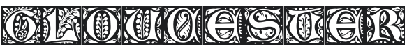 Gloucester Initialen Font Preview