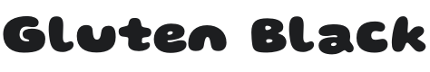 Gluten Black Font Preview