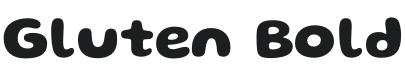 Gluten Bold Font Preview