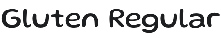 Gluten Font Preview