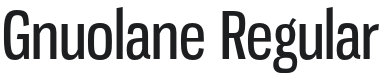 Gnuolane Font Preview