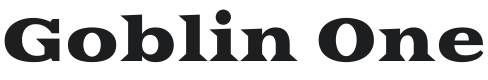 Goblin One Font Preview
