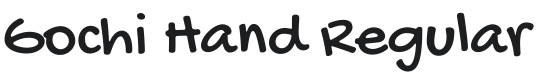 Gochi Hand Font Preview