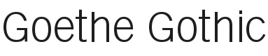 Goethe Gothic Font Preview