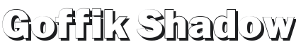 Goffik-Shadow Font Preview