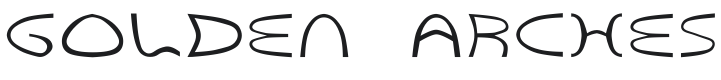 Golden Arches Font Preview
