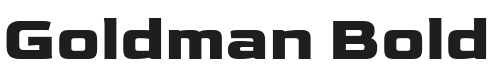 Goldman Bold Font Preview