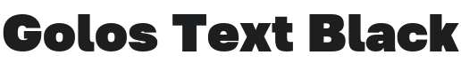 Golos Text Black Font Preview
