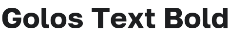 Golos Text Bold Font Preview