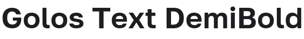 Golos Text DemiBold Font Preview
