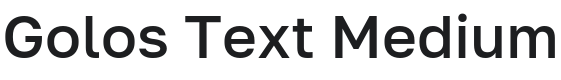 Golos Text Medium Font Preview