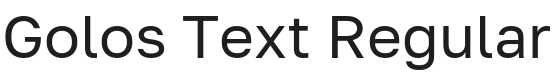 Golos Text Font Preview