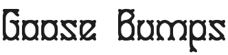 Goose Bumps Font Preview