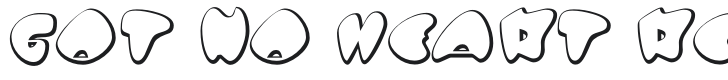 Got No Heart Font Preview