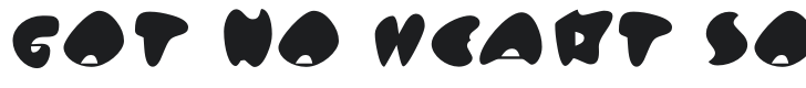 Got No Heart Solid-Regular Font Preview