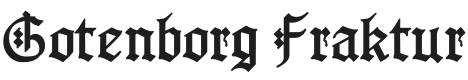 Gotenborg Fraktur Font Preview