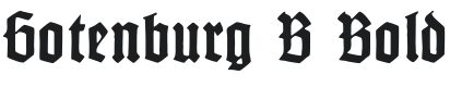 Gotenburg B Bold Font Preview