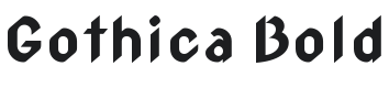 Gothica Bold Font Preview