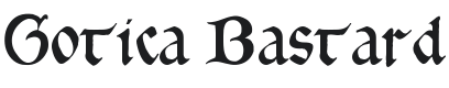 Gotica Bastard Font Preview