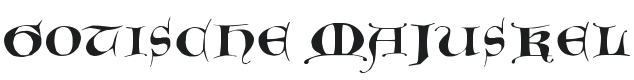 Gotische Majuskel Font Preview