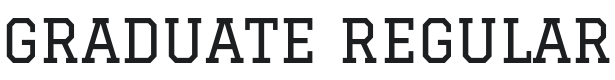 Graduate Font Preview