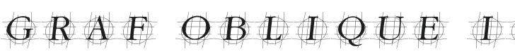 Graf Oblique Italic Font Preview