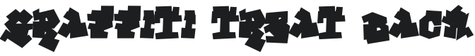 Graffiti Treat Back-Regular Font Preview