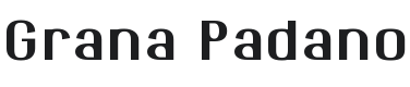 Grana Padano Font Preview