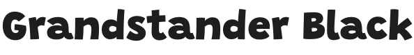 Grandstander Black Font Preview