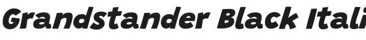 Grandstander Black Italic Font Preview