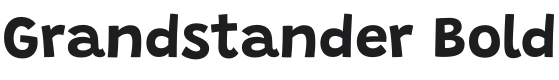 Grandstander Bold Font Preview