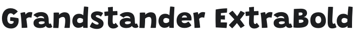 Grandstander ExtraBold Font Preview