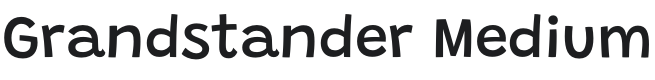 Grandstander Medium Font Preview