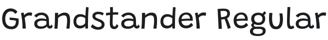 Grandstander Font Preview