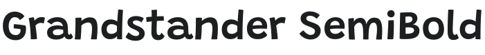 Grandstander SemiBold Font Preview