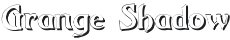 Grange Shadow Font Preview
