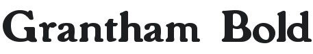 Grantham Bold Font Preview