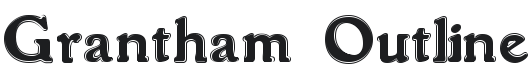 Grantham Outline Font Preview