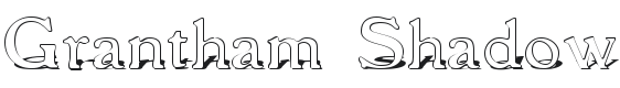Grantham Shadow Font Preview